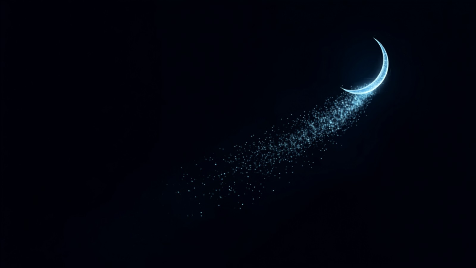 Un ciel nocturne étoilé, bleu profond.